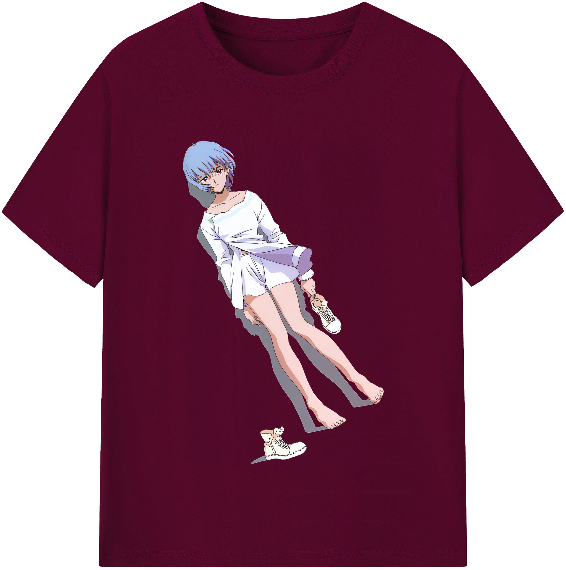 （画像用） EVA 新世紀エヴァンゲリオン レディースカジュアルプリントTシャツ（綿100％）